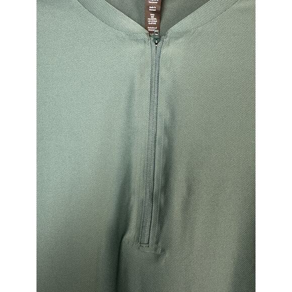 Lululemon Vented Tennis Short Sleeve Shirt Green Jasper 1/4 Quarter Zip Men's XL - Picture 11 of 12